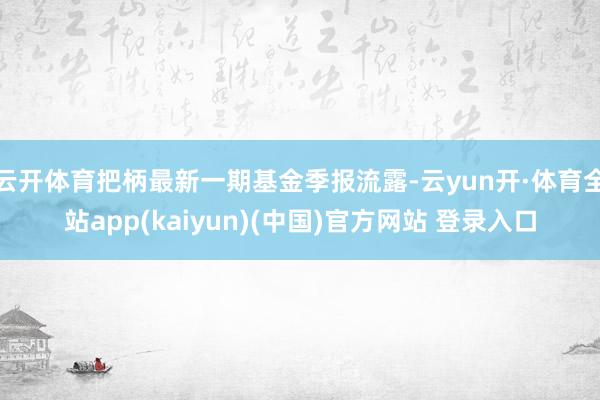 云开体育把柄最新一期基金季报流露-云yun开·体育全站app(kaiyun)(中国)官方网站 登录入口