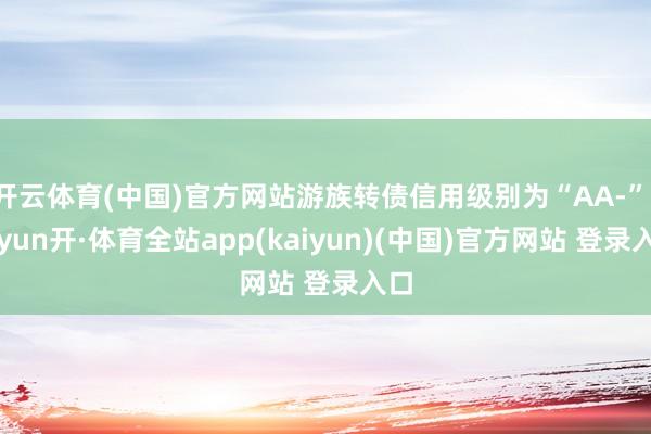 开云体育(中国)官方网站游族转债信用级别为“AA-”-云yun开·体育全站app(kaiyun)(中国)官方网站 登录入口